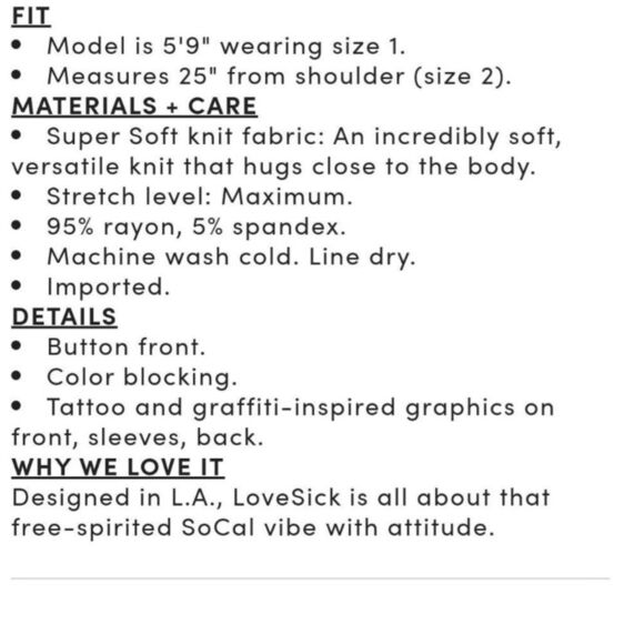 Torrid LOVESICK Cardigan Size 1 - Picture 6 of 8